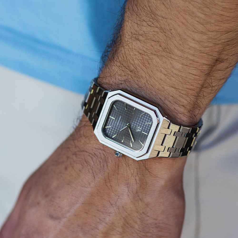 Apex grijs horloge man vierkant