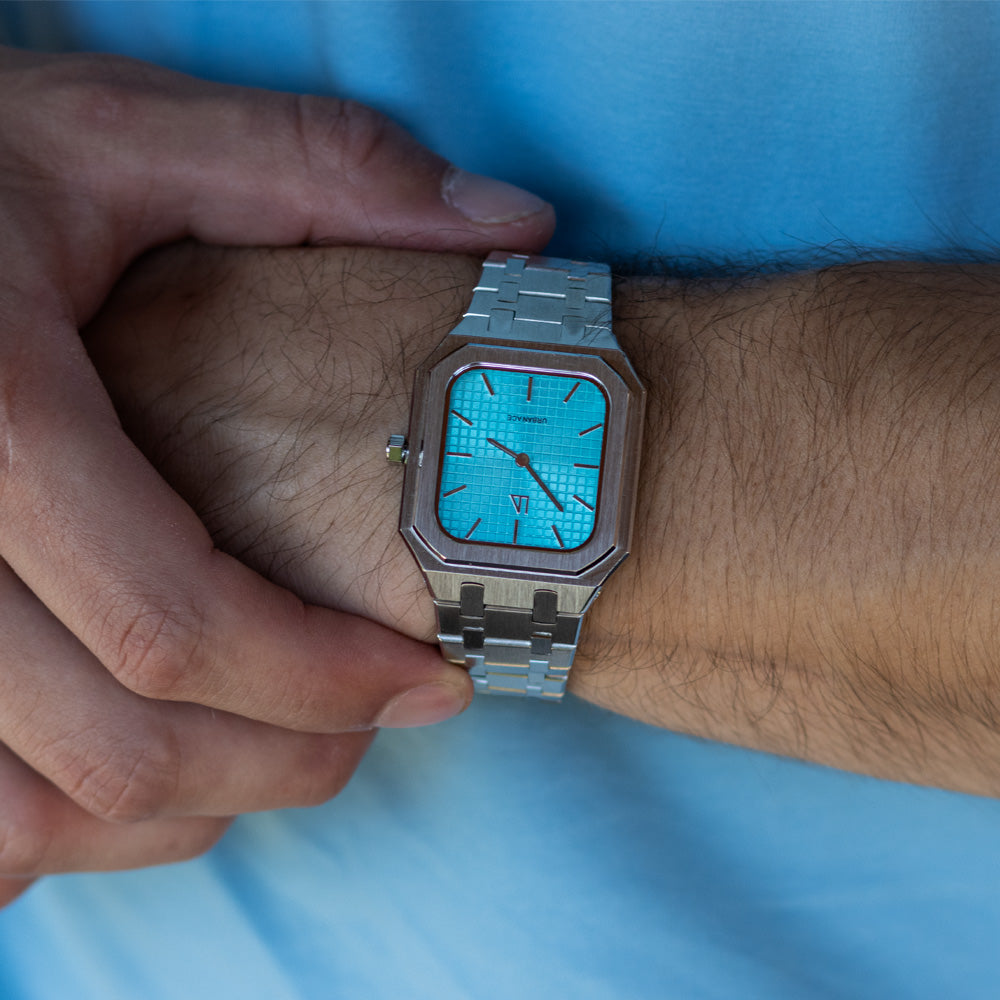 Turquoise horloge heren