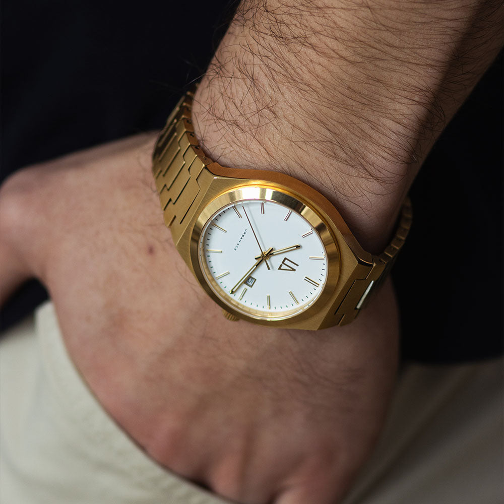 azure-gold-witte-wijzerplaat