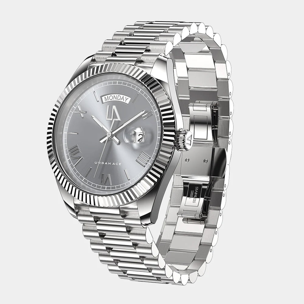 Zephyr Gun Metal - heren horloge