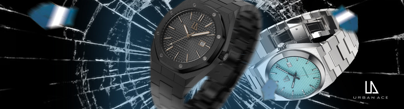 Mineraal glas horloges