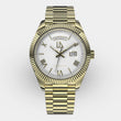 Goud met wit horloge