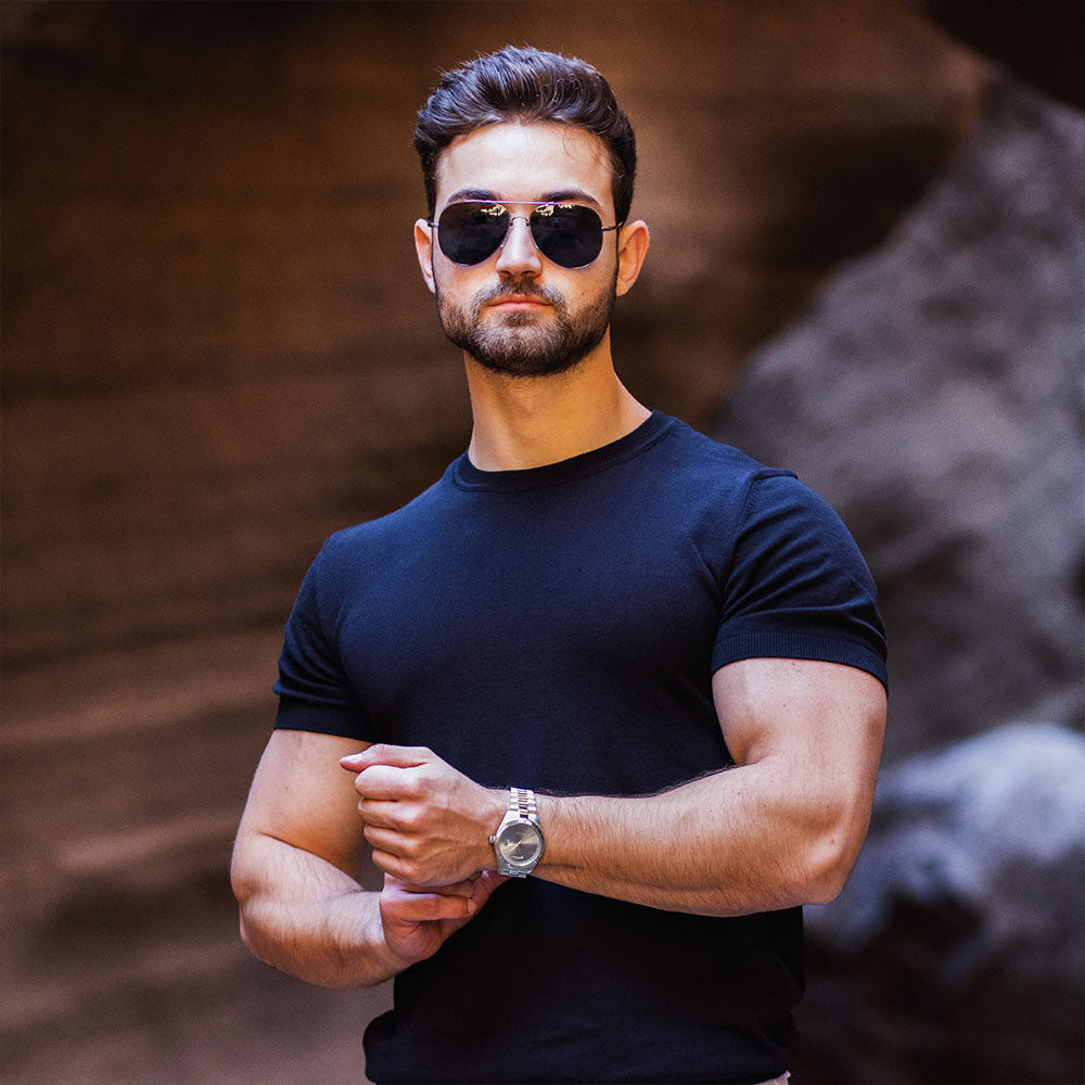 Zephyr gun metal horloge