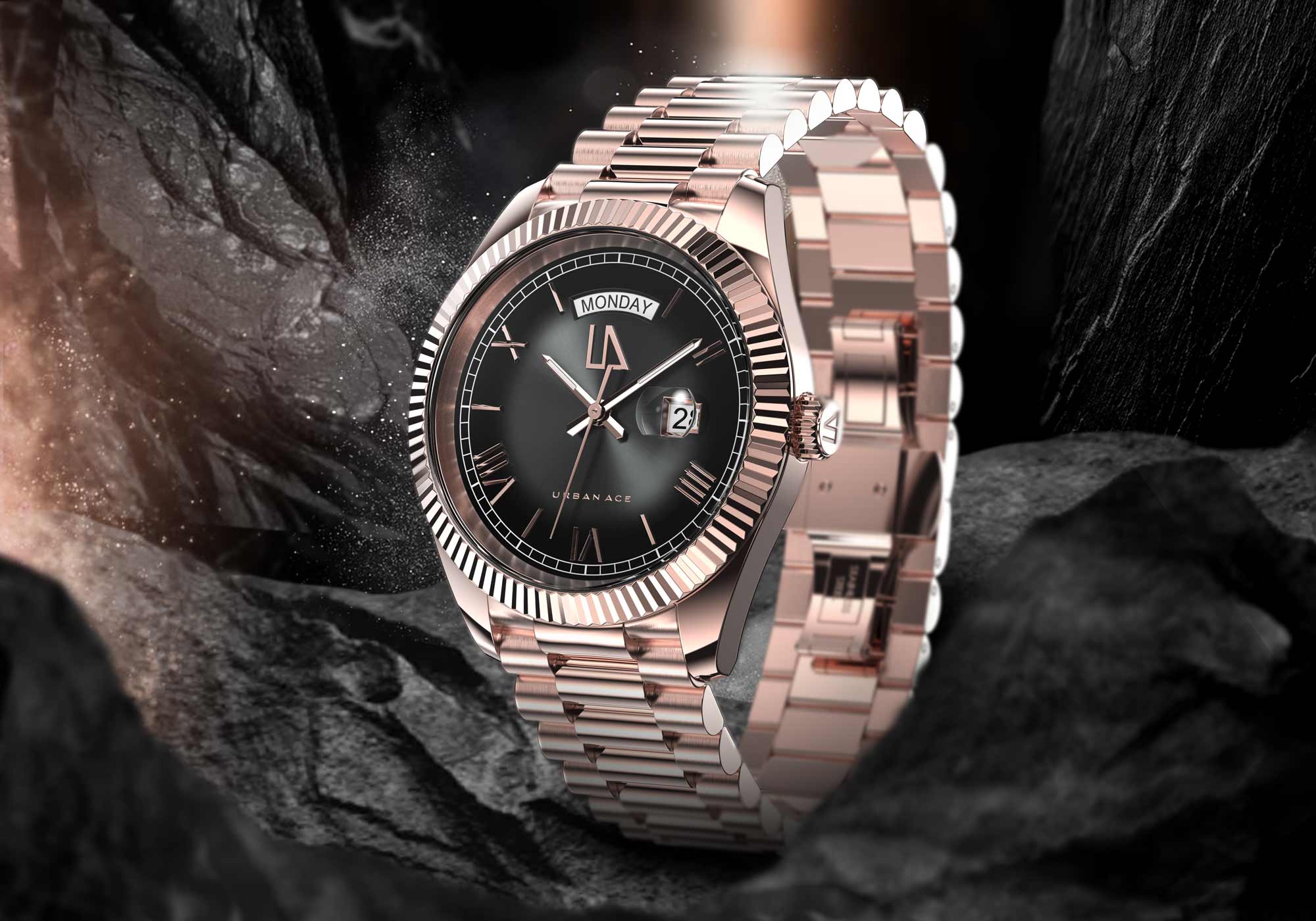 Zephyr Legacy Gradient Black horloge