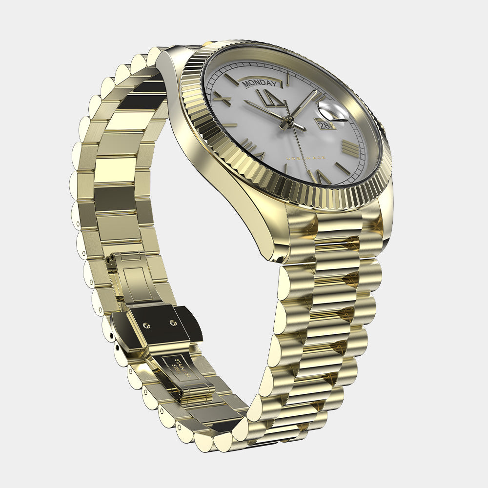 Gouden horloge voor heren